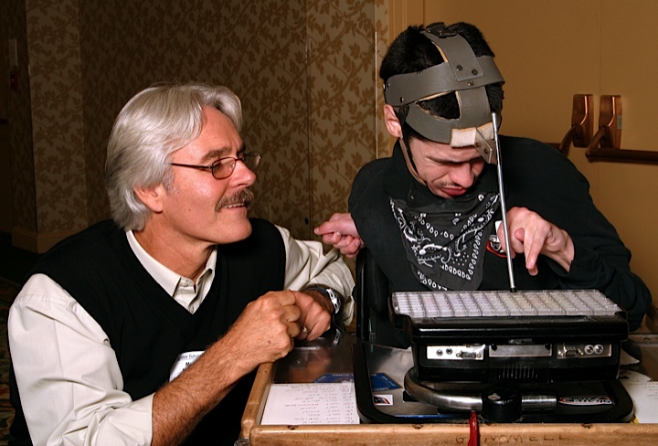 Photo of Mike working with Jim.